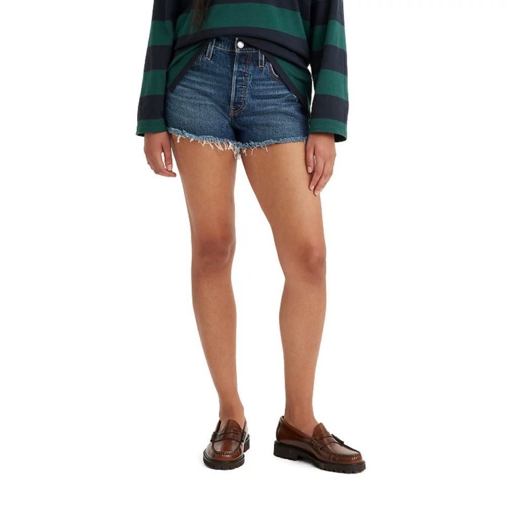 Levi’s 501 button fly Denim cut off shorts sz 26(2)